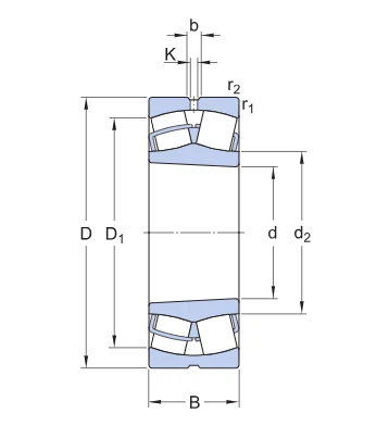 24132 cck30w33 Bearing drawing